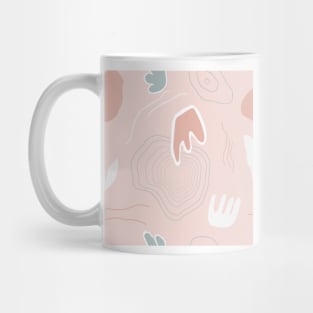 Pink Topographic Pattern Mug